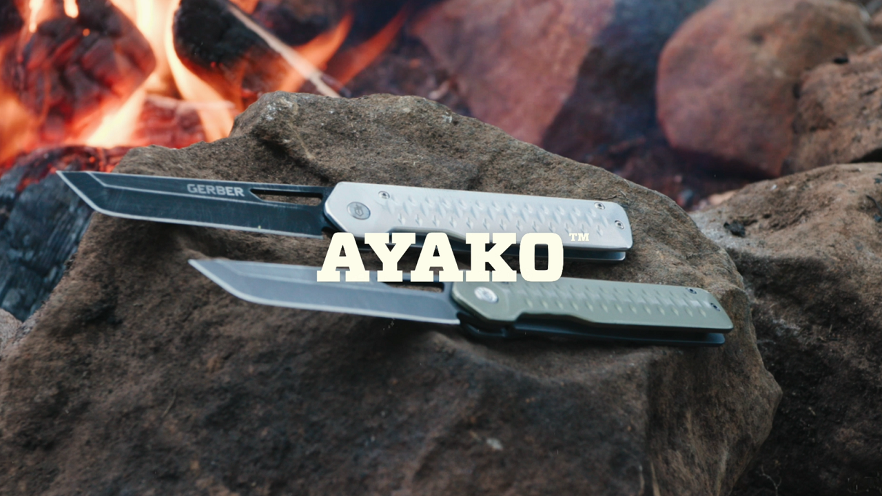Gerber Gear Ayako Folding Pocket Knife with Clip, EDC Knife, Green